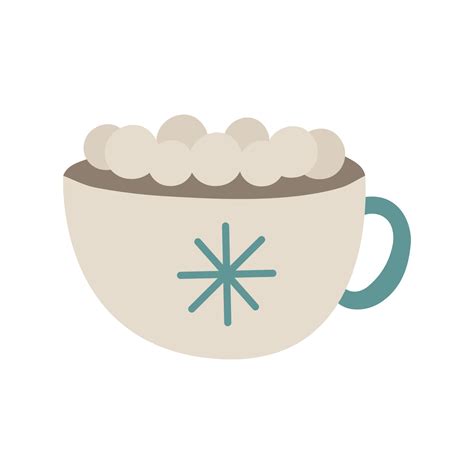 Hot Chocolate With Marshmallows Cartoon