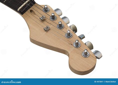 Electric Guitar Headstock With Clipping Path. Stock Image - Image: 447841