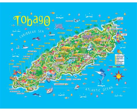 Road Map Of Trinidad And Tobago