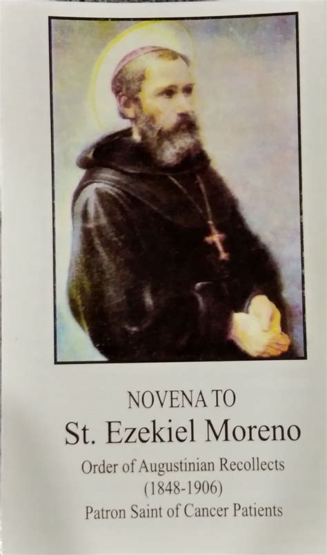 Novena To St Ezekiel Moreno Agustinos Recoletos