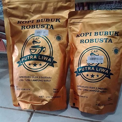 Jual Kopi Bubuk Robusta Putra Liwa G G Shopee Indonesia