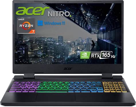 Acer Laptop Para Jogos Nitro 5 Amd Ryzen 7 6800h Gpu Geforce Rtx 3070 Ti Tela Ips Qhd De