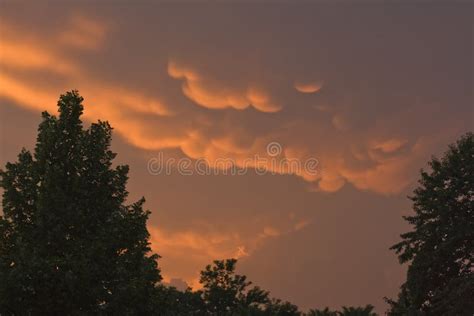 Mammatus clouds stock photo. Image of season, clouds - 40813494