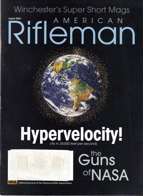 Vintage American Rifleman Magazine August