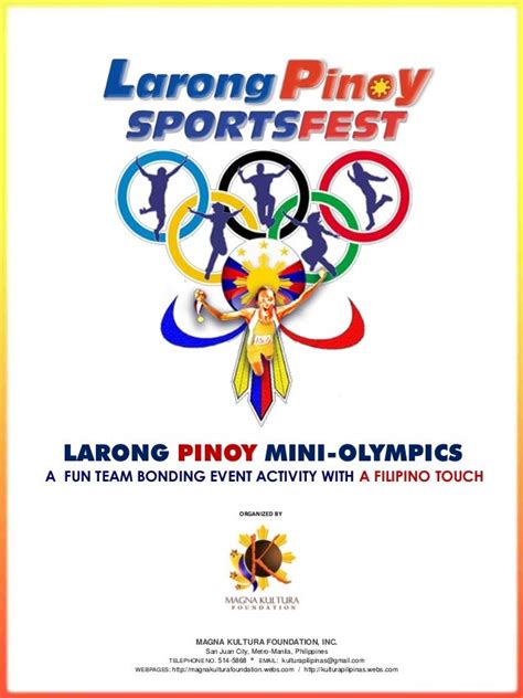 Larong Pinoy Mini Olympics Company Sportsfest