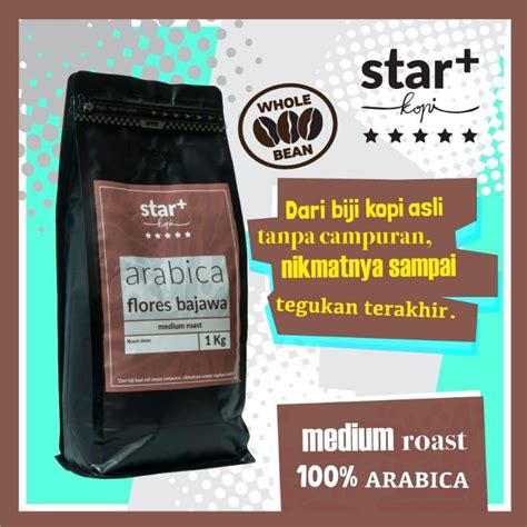 Jual Star Kopi Arabica Flores Bajawa 1kg 1000g Shopee Indonesia