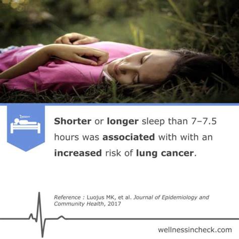 Sleep Duration And Risk Of Lung Cancer Health And Wellness Tips