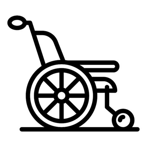 Premium Vector Medical Wheelchair Icon Outline Medical Wheelchair