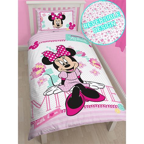 Minnie Mouse Cross Stitch Single Panel Duvet Cover Set Minnie Mouse