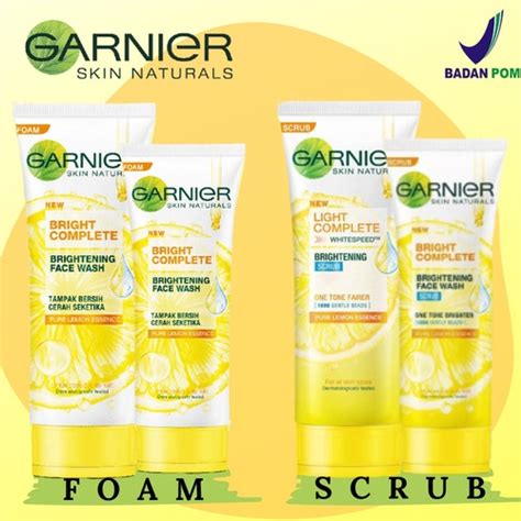 Jual Garnier Light Complete Bright Complete Brightening Foam Scrub