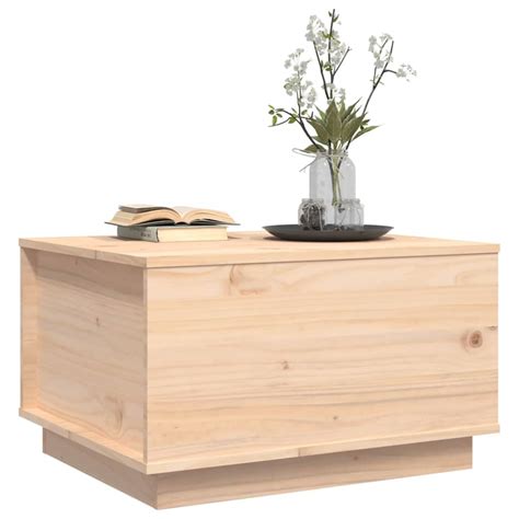 FHE Table Basse 60x50x35 Cm Bois Massif De Pin YOSOO DX6150