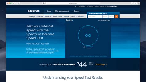 Spectrum Speed Test - TestMySpeed