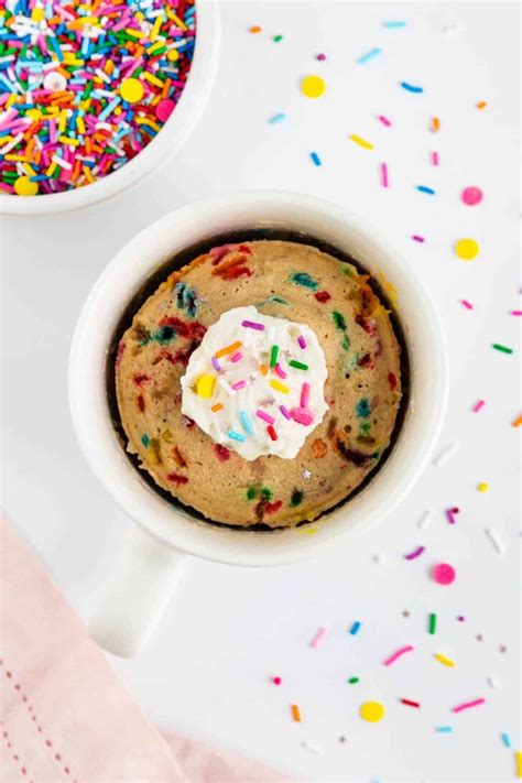 Funfetti Mug Cake Vegan Gluten Free Purely Kaylie