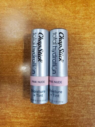 2 Pack ChapStick Total Hydration Pink Nude Moisture Tint NO BOX E17C