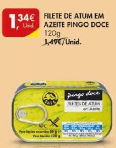 Promo O Filete De Atum Em Azeite Pingo Doce G Em Pingo Doce