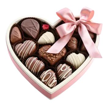 Heart Shaped Chocolate Box, Chocolate Day, Transparent PNG Transparent ...