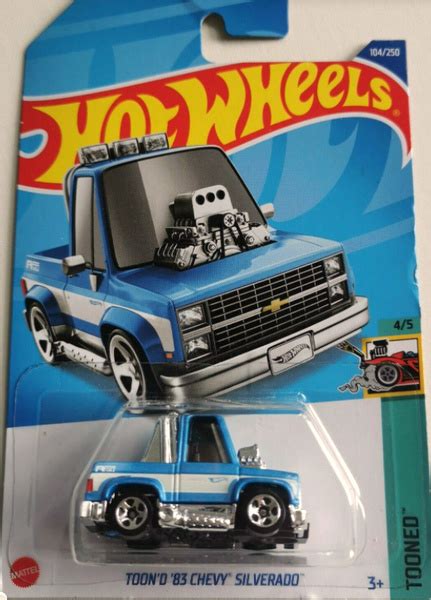 Машинка Hot Wheels 2022e Toon D 83 Chevy Silverado Blue Tooned 4 5 купить с доставкой