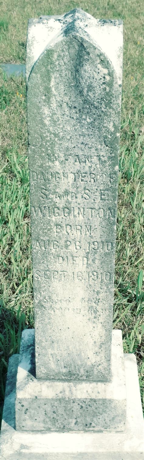 Infant Daughter Wigginton Homenaje De Find A Grave