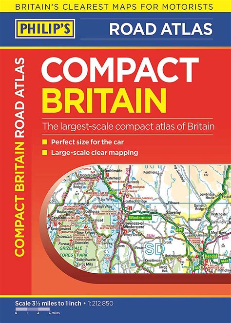 Philip S Compact Britain Road Atlas Flexi A5 Philip S Road Atlases