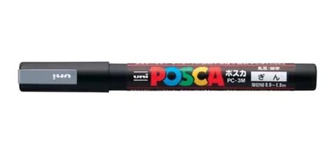 Uni Posca Marcador 3m 26 Silver Original Japonés Cuotas sin interés