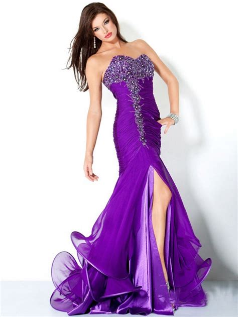 Sexy Strapless Purple Dress Pictures Photos And Images For Facebook