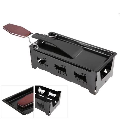 Hililand Raclette Au Fromage Po Le Raclette Fromage Portable Sans