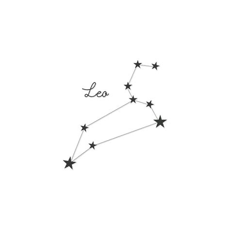 Leo Constellation Temporary Tattoo Sexiesttattoo