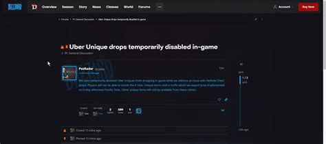 Diablo Why Are Uber Uniques Disabled Explained Exputer