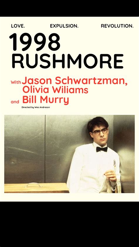 1998’s Rushmore poster based on Life aquatic book | Life aquatic ...