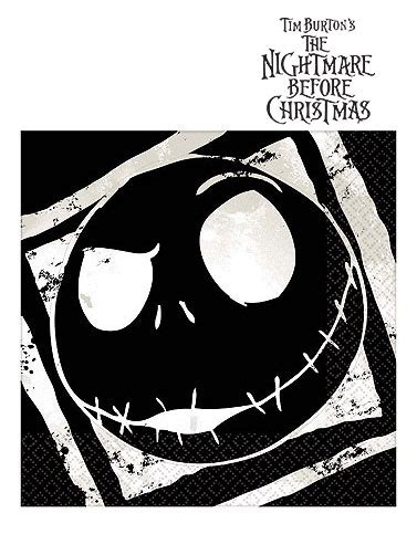 Nightmare Before Christmas Beverage Napkins Jack Skellington Napkins