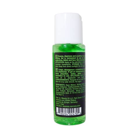 Waxness Pre Waxing Gel With Green Tea And Camphor 8 45 Fl Oz 250 Ml