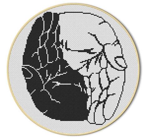 Yin Yang Kreuzstich Muster Handarbeitliches Geschick Der Cross Stitch Patterns Stitch