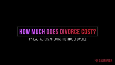 How Much Does Divorce Cost In California Feat Colleen Mcnamee On Vimeo