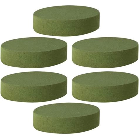 Briques De Mousse Florales Rondes Blocs De Mousse De Polystyr Ne Vert