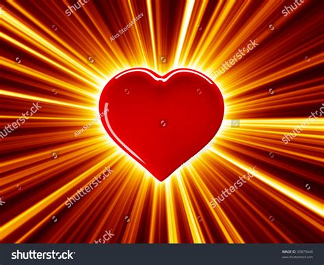 Shining Heart Stock Illustration 30879448 Shutterstock