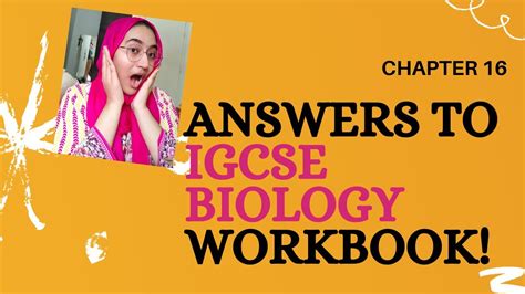 Igcse Biology Workbook Answers Chapter Third Edition Youtube