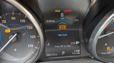 Jaguar Abs Light On And Stability Control Malfunction