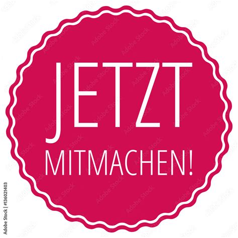 Jetzt Mitmachen Stock Illustration Adobe Stock