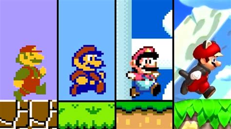 Evolution of First Levels in 2D Super Mario Games (1985-2019)🍢 Explore ...