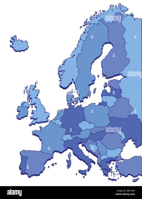 Europe Map Hi Res Stock Photography And Images Alamy