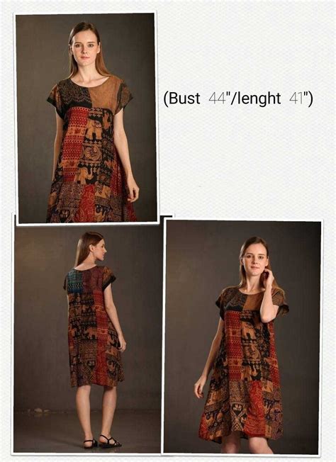 Rayon Patchwork Dresses Siam Stylez