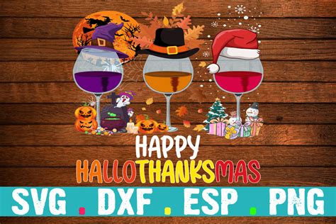 Happy Hallothanksmas Svg Gr Fico Por Custom Room Designs Creative Fabrica