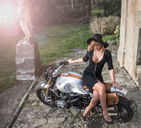 Monika And The R Ninet Quicksilver Bmw Cafe Racer