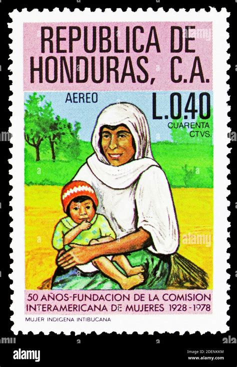 Moscow Russia June Postage Stamp Printed In Honduras Shows