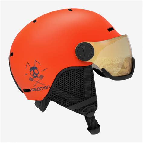 Casco esquí Salomon Grom Visor naranja junior Deportes Moya