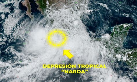 Narda ahora es depresión tropical pero surge nueva zona de inestabilidad