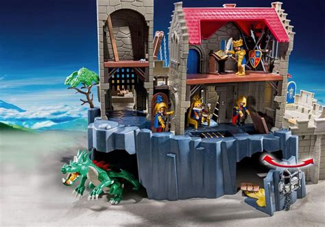 Playmobil Knights Pas Cher Ch Teau Des Chevaliers Du Lion Imp Rial