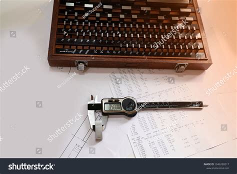 Digital Micrometers Digital Vernier Calipers Perform Stock Photo ...