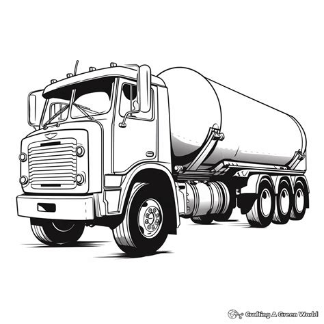 Tanker Truck Coloring Pages - Free & Printable!