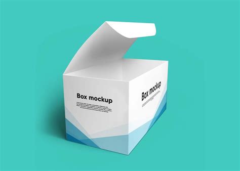 Free Open Big Box Mockup